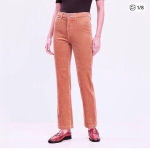 LOFT Straight-Leg Corduroy Jeans in Nutmeg